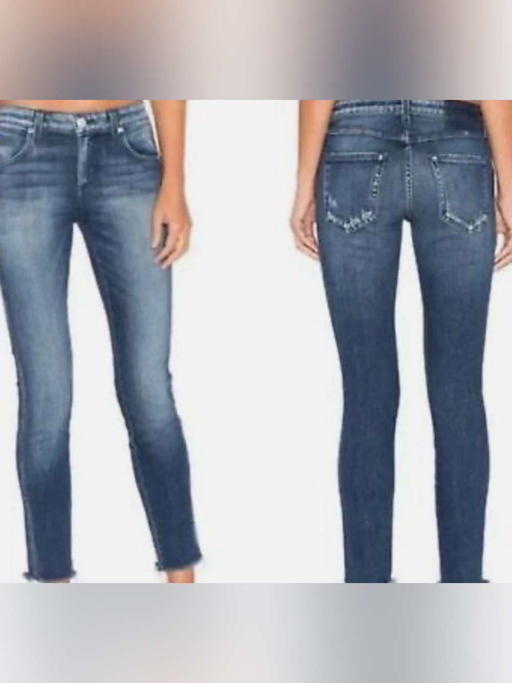 AMO Women's Skinny Jeans in Medium Blue Wash